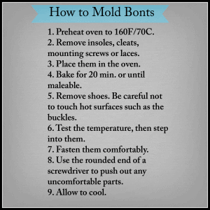 How to mold Bont cycling shoes