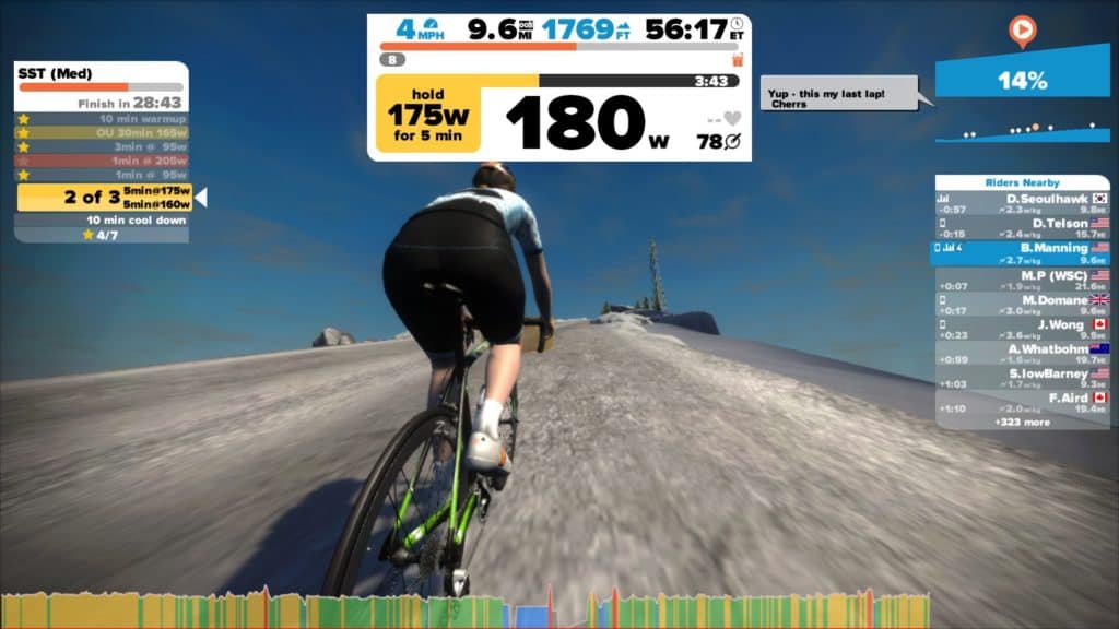 zwift tower