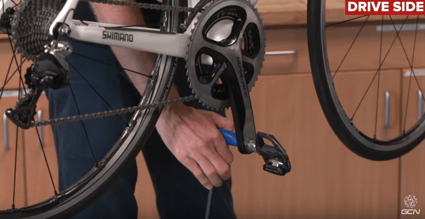 how to remove bike pedals with an allen wrench 