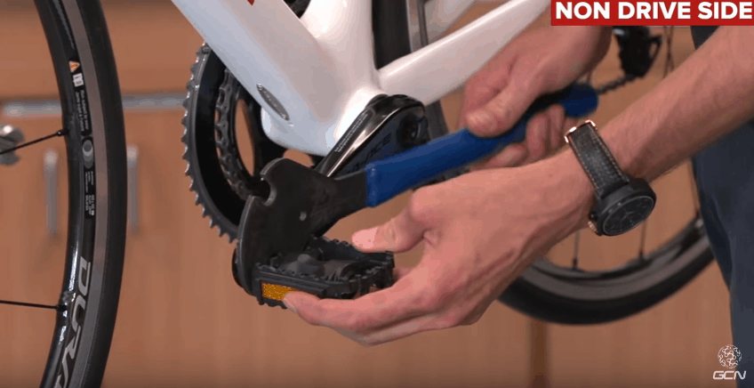 how to remove bike pedals with a wrench 